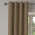 thumbnail image 3 of Ambesonne Checkered Grommet Curtain, Scottish Geometric, 50" x 54", Charcoal Grey Pale Brown, 3 of 6