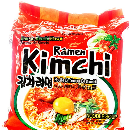 (5 Packs) Samyang Spicy Hot Kimchi Flavor Instant Ramen, 4.23 (Best Instant Ramen Canada)