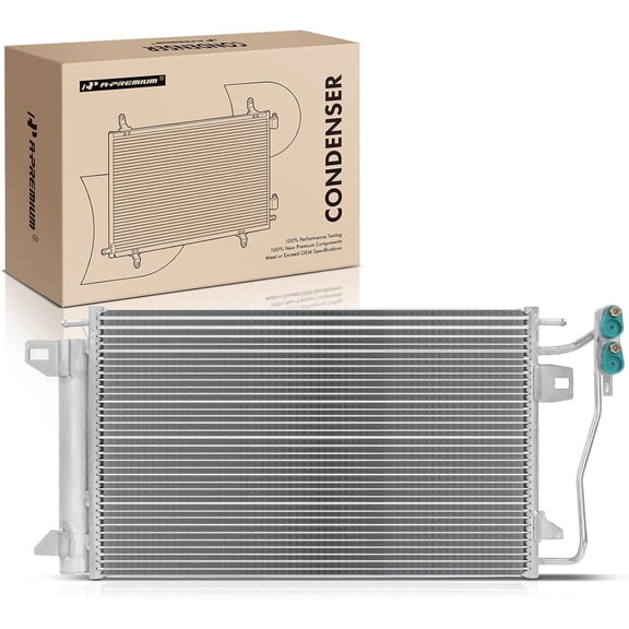 A-Premium Air Conditioning A/C Condenser Compatible with Ford Fusion 2006-2012 & Lincoln MKZ 2007-2012, Zephyr 2006 & Mercury Milan 2006-2009, Replace# 6N7Z19712A, 9N7Z19712A