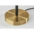 thumbnail image 6 of Adesso Daniel Table Lamp Black with Antique Brass Accents Cream Textured Fabric, 6 of 7