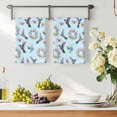 thumbnail image 3 of Blue Hummingbird Kitchen Towels Set of 1, Spring Watercolor Flowers Leaf Plant Absorbent Dish Towels for Kitchen, Microfiber Hand Towel, Quick Drying Tea Towel for Cleaning Decorative Dishcloths, 3 of 7