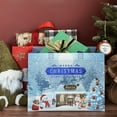 thumbnail image 4 of Wrapables Non-Woven Reusable Christmas Holidays Gift Bags with Handles for Gift Wrap, Parties, Favors and Treats (Set of 8), Happy Santa, 4 of 8