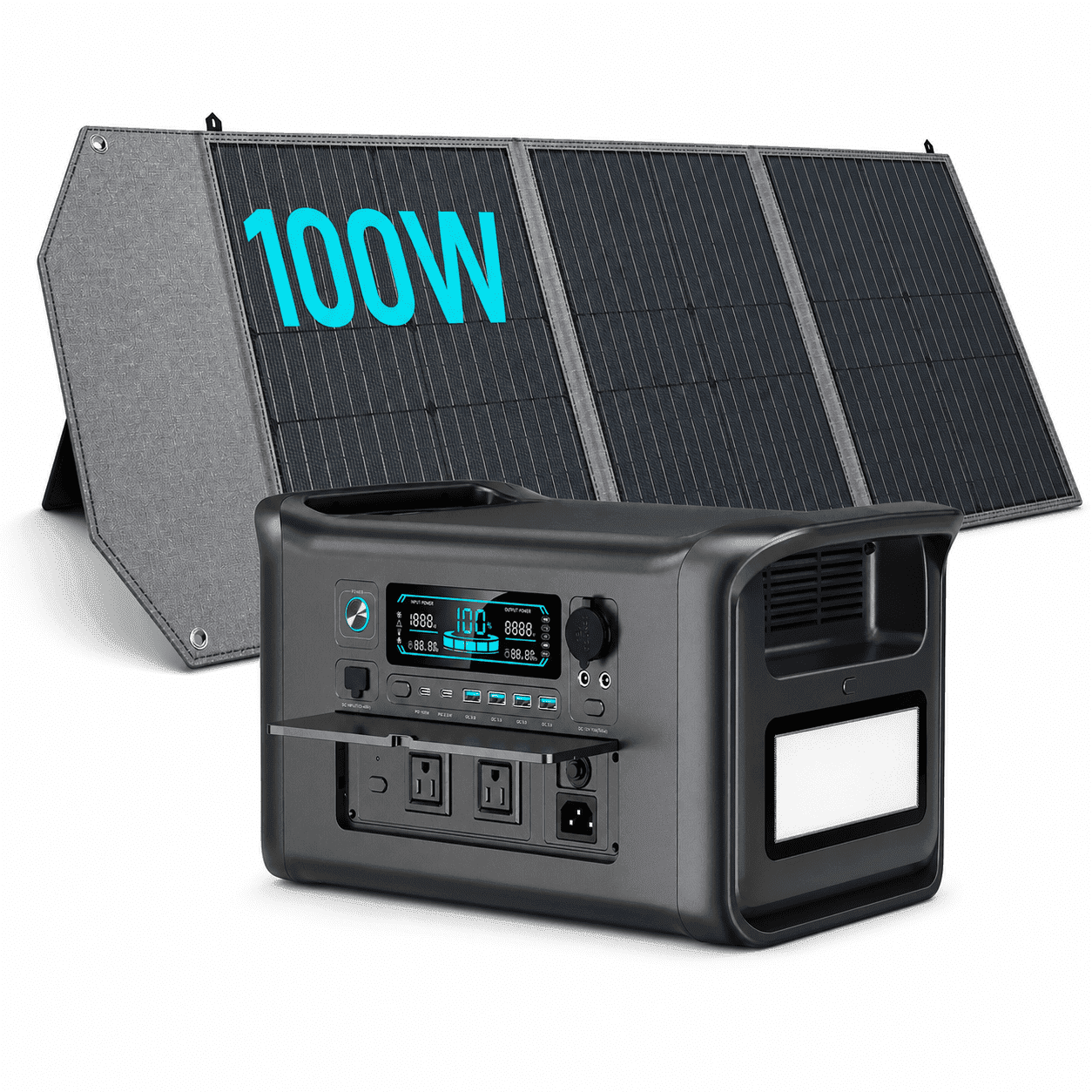 VTOMAN Jump 600X Portable Power Station, 600W Indoor Solar