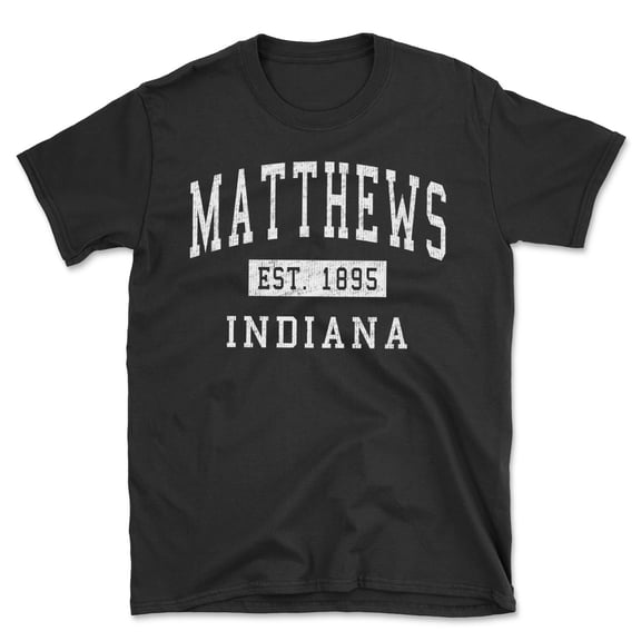 Matthews Indiana Classic Established Men's Cotton T-Shirt