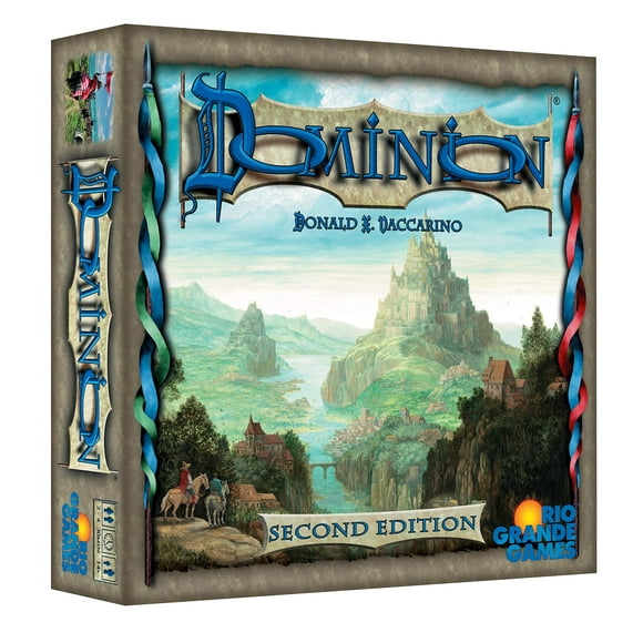 Rio Grande Games Dominion 2nd Edition | Deckbuilding Strategy Game for 2-4 Players, Ages 13+ | Updated Cards, Artwork, Streamlined Rules