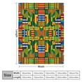 thumbnail image 4 of nygtbtfer Geometric Throw Blanket African Kente Print Traditional Fabric from Ghana Ethnic Seamless Pattern Decorative Soft Warm Cozy Flannel Plush Throws Blankets for Baby Toddler Dog Cat  White, 4 of 6