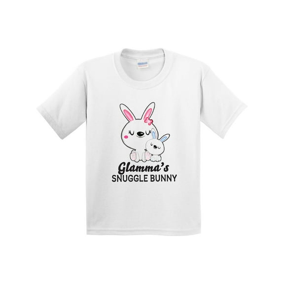 Inktastic Glammas Snuggle Bunny Easter Youth T-Shirt