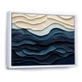 thumbnail image 3 of Designart "Coastal Wave's Edge in Blue and White" Oversized Coastal Framed Wall Art - Coastal Blue Coastal Minimalism Living Room Framed Canvas Art, 3 of 7