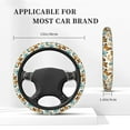 thumbnail image 5 of Haiem Butterflies Print Steering Wheel Cover 15 Inches for Women Men, Neoprene Anti-Slip Steering Wheel Grip Wrap Car Accessories Protective Case Cover for Vehicle Truck SUV, 5 of 8