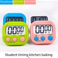 thumbnail image 2 of Temporizador de cocina con cuenta regresiva, reloj despertador electrónico de pantalla grande, administrador de tiempo para estudiantes, 2 of 5