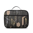 thumbnail image 2 of Marble Modern Geometric Flowers Abstract Lunch Bag for School Reusable Thermal Lunch Carrier for Women Men Meal Containers with Exterior & Interior Pockets Collection, 2 of 6