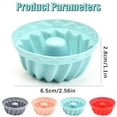 thumbnail image 3 of 1Pcs Silicone Molds Cupcake 2.56 Inch Mini Size Reusable Muffins Liners Washable Non-Stick Donut Wrapper Mold Flower Shapes Baking Cups for Pan Oven Microwave Dishwasher, 3 of 8