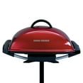 thumbnail image 3 of George Foreman Indoor Outdoor Electric Grill, Non-Stick Grill Griddle Plate, Healthy Grilling Drip Tray Reduces Fat, Portable Barbeque, 3 of 11