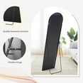 thumbnail image 7 of 64"x21" Arched Full Length Mirror Full Body Floor Mirror with Stand for Bedroom Cloakroom, Black, 7 of 7