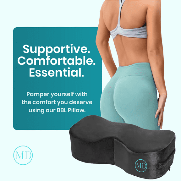 BBL Pillow CurvezMD  | Brazilian Butt Lift Recovery Cushion for Sitting & Driving | Post-Surgery Butt Pillow for After Surgery