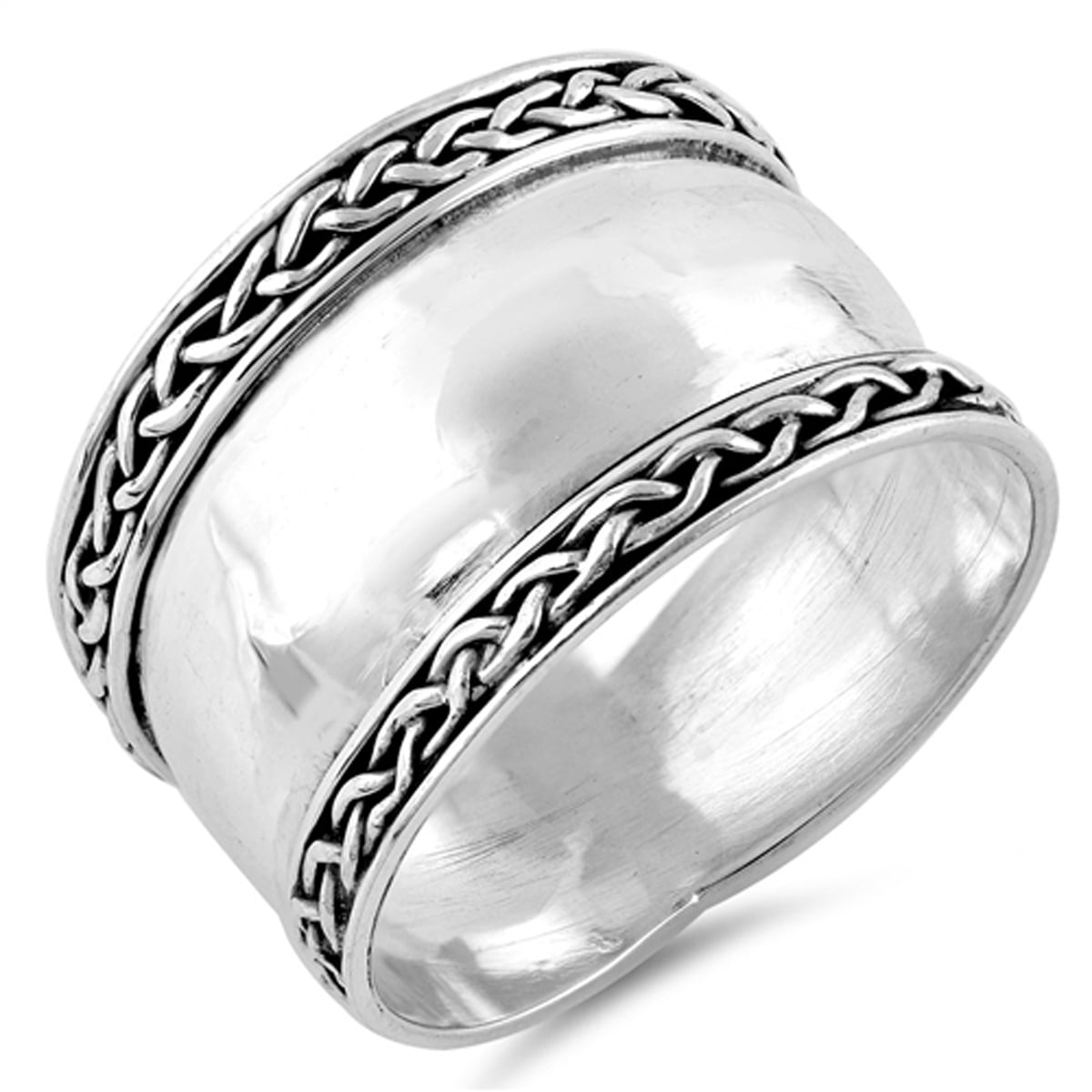 Prime Jewelry Collection Sterling Silver Bright Women's Bali Ring