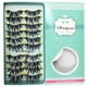 thumbnail image 3 of Fiudx Pestañas Glamorosas, Pestañas Postizas Largas y Rizadas, Pestañas Reutilizables En Tira Completa, Ideales Selfies En Boda, Amantes En La Belleza, Paquete En 10 Pares, Color Negro., 3 of 3