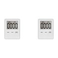 thumbnail image 4 of stanreset Kitchen Timer Digital Electronic Count Up Study Timing Alarm Sports Gym Fitness Portable Home Picnic Accessory White 2Set, 4 of 6