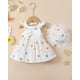 thumbnail image 2 of Vestido de verano con estampado de corazones bohemio de Renotemy con sombrero, 3-6M, 2 of 6