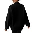 thumbnail image 5 of Vedolay Basic Sweatshirt for Women Casual Oversized Long Sleeve Hoodie Sweatshirts Black,L, 5 of 5