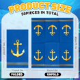 thumbnail image 2 of 50 Pcs Blue Nautical Guest Napkins Gold Foil Anchor Disposable Napkins Dinner Hand Paper Napkin for Bathroom Birthday Holiday Party Table Supplies, 2 of 7