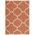thumbnail image 2 of Safavieh Courtyard Becky Quatrefoil Indoor/Outdoor Area Rug, 9' x 12', Terracotta, 2 of 4
