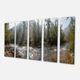 thumbnail image 1 of Designart - Mountain River Panorama - Landscape Canvas Art Print, 1 of 2