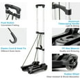 thumbnail image 4 of Small Folding Hand Truck Dolly with 2 Wheels, Lightweight Aluminum Foldable Luggage Cart, Collapsible Cart Portable Dolly for Airport Travel Moving Use, 4 of 4