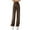 Brown, variant on Women's Casual High Waisted Wide Leg Pants for Summer and Fall - Comfortable Trousers for Everyday Wear and Relaxed Outfits