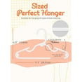 thumbnail image 6 of ACSTEP Baby Hangers 20 Pack, 11 Inch Kids Plastic Hangers, Non-Slip Baby Hangers for Closet, Baby Clothes Hangers for Pants Shirts Outfit Onesie, White, 6 of 9