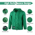thumbnail image 3 of YUBIKWETE Polyester Men's Windbreaker with Lining Long Sleeves Waterproof Hoodie Jacket, 3 of 6