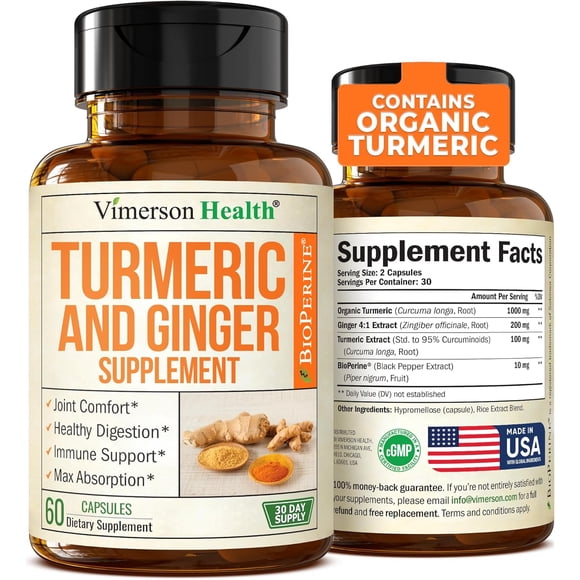Vimerson Health Turmeric & Ginger 60 Cápsulas