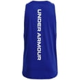 thumbnail image 2 of Under Armour Baseline - Playera sin Mangas de algodón para Hombre, (400) Royal/White, X-Large, 2 of 6