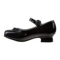 thumbnail image 3 of Josmo Little Girls Low Heel Mary Jane Dress Shoes, Black Patent, 12, 3 of 7