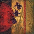 thumbnail image 2 of Wacaster, Linda 20x20 Black Ornate Wood Framed with Double Matting Museum Art Print Titled - Iris Fusion II, 2 of 4