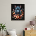thumbnail image 4 of Paint by Numbers Kit for Adults, Dog Floral Portrait Art Paint by Numbers, Easy Paint by Numbers Kit for Adults Beginner, DIY Adult Paint by Number Kits on Canvas, Home Decor 12x16in, 4 of 7