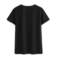 thumbnail image 5 of STARVNC Women Letter Printed Crew Neck Short Sleeve T-shirt, 5 of 7