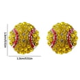 thumbnail image 3 of Alloy Rhinestone Embellished Sport Theme Earrings, Basketball and Baseball Inspired Stud Earrings for Casual Wear and Game Day Accessories, Fashion Jewelry Set, 3 of 5