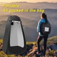 thumbnail image 4 of Portable Camping Privacy Tent with  Shower Bag, Outdoor Bathroom Kit for Hiking, 4 of 7