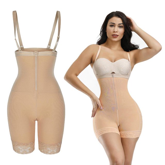 busto Fajas para mujer Control de Body Fajas de control de abdomen Fajas para levantador de glúteos Fajas Entrenador de cintura para m - Beige XXL Baoblaze Ropa interior levantador de glúteos