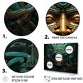 thumbnail image 3 of Designart "Enchanted Mayan Mask I" Mexican Art Wall Art Prints, 3 of 7