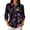 BlackA&02#0702p, variant on Halloween Women Polo Shirt Funny Pumpkin Ghost Spider Web Women Golf Shirts Fall Winter 3/4 Length Sleeve Womens Pullover Tops Black M