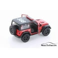 thumbnail image 3 of 2018 Jeep Wrangler Rubicon Firefighter Hard Top, Red - Kinsmart 5412DPR - 1/34 scale Diecast Model Toy Car (Brand New but NO BOX), 3 of 4
