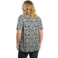 thumbnail image 6 of Disney Women's Plus Size Minnie Mouse T-Shirt Gray Tee Hearts All-Over Print, 6 of 6