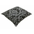 thumbnail image 5 of TreeWool (Pack of 2) Damask Accent Decorative Cotton Throw Pillow Covers (18 x 18 Inches, Black & Gray), 5 of 6