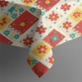 thumbnail image 4 of Pioneer Flower Floral Print Pattern Rectangle Tablecloth 60"x102", Waterproof Polyester Table Cloth, Wipeable Spillproof for Dining Camping Indoor Outdoor, 4 of 6