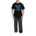 thumbnail image 5 of CafePress - You Can't Scare Me.I Play Hockey. Men's Dark Pajam - Men's Dark Loose Fit Cotton Pajama Set, 5 of 7