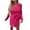 b Hot Pink, variant on LYXSSBYX Womens Blazers on Womens Ladies Solid Turn Down Collar Jacket Long Sleeve Coat Outerwear Blazer