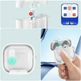 thumbnail image 4 of ELEHOLD Clear AirPods Case For Airpods 4th Gen with Kickstand, Shockproof Protective Magnetic Locking Wireless Charging Transparent Hard Shell Cover with Keychain Ring , Purple, 4 of 7