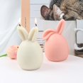 thumbnail image 3 of 2pcs Easter Rabbit Silicone Moulds Reusable 3D Bunny Candle Mold, 3 of 7